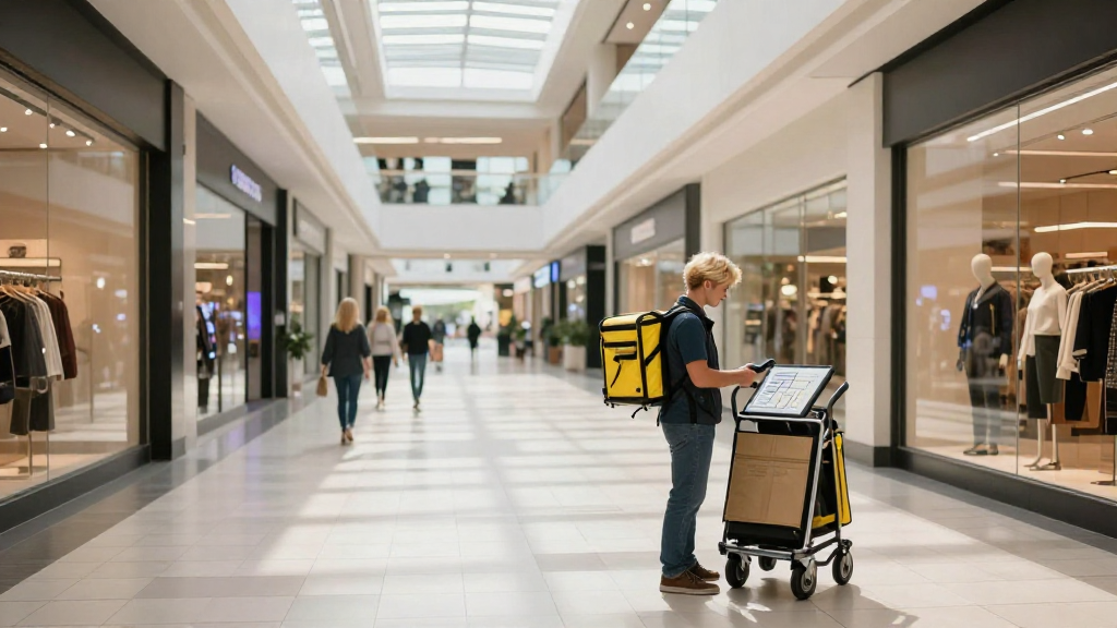 How Are Delivery Routes Planned in a Mall